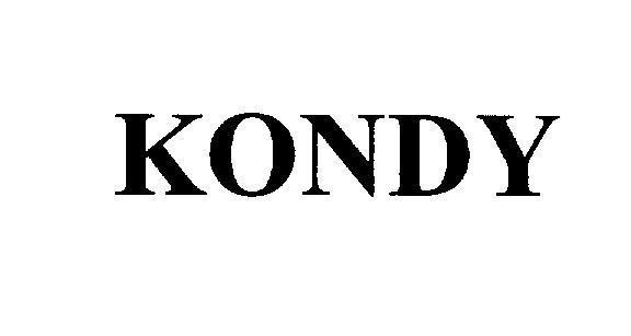Mẫu nhãn hiệu KONDY