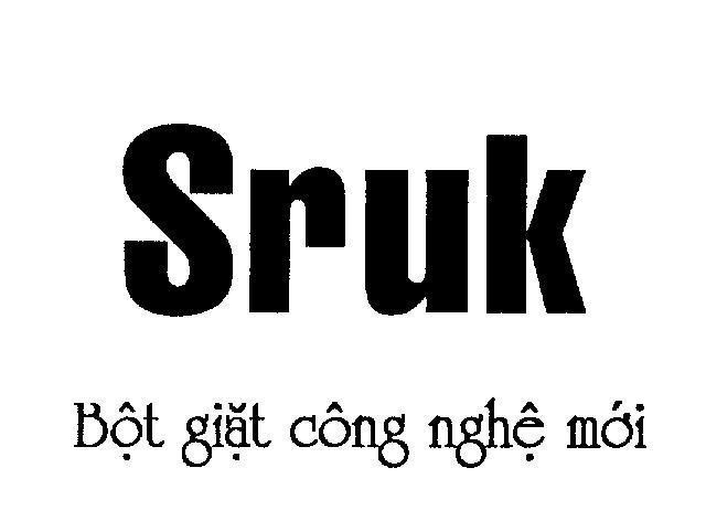 Mẫu nhãn hiệu Sruk Bột giặt công nghệ mới
