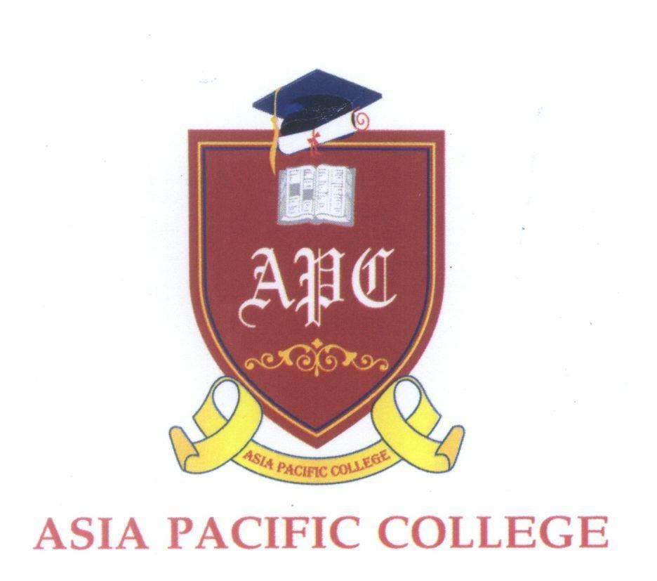 Mẫu nhãn hiệu APC ASIA PACIFIC COLLEGE ASIA PACIFIC COLLEGE