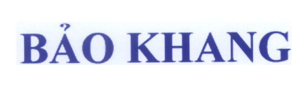Mẫu nhãn hiệu Bảo Khang