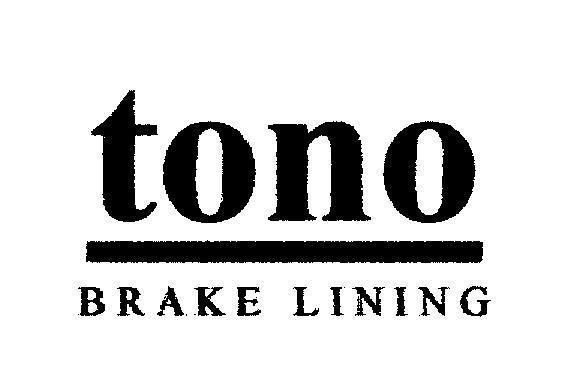 Mẫu nhãn hiệu tono BRAKE LINING