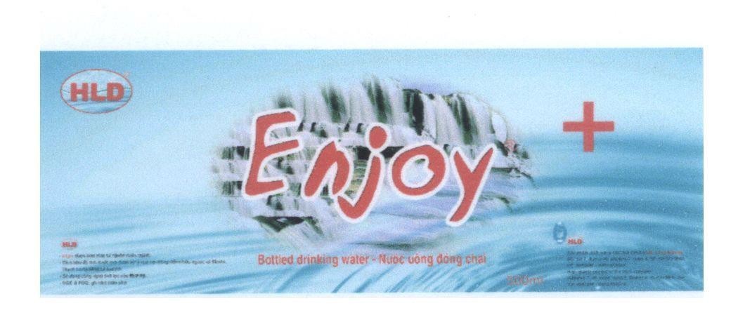 Mẫu nhãn hiệu HLD Enjoy + Bottled drinking water - Nước uống đóng chai