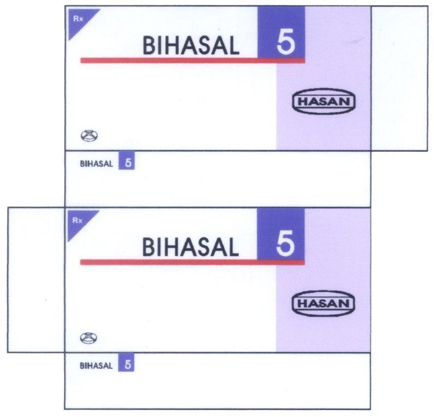 Mẫu nhãn hiệu BIHASAL 5 HASAN Rx