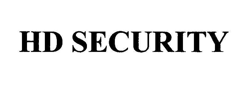 Mẫu nhãn hiệu HD SECURITY