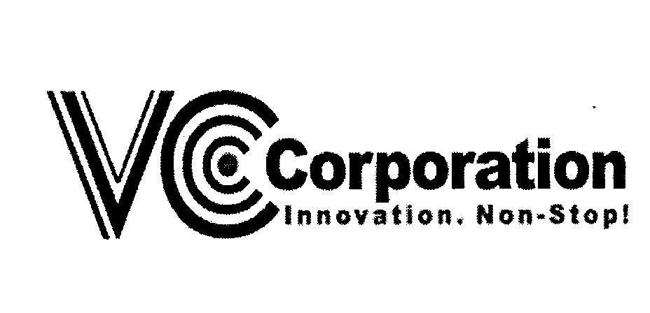 Mẫu nhãn hiệu VC Corporation Innovation. Non-Stop!