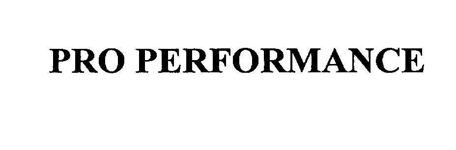 Mẫu nhãn hiệu PRO PERFORMANCE