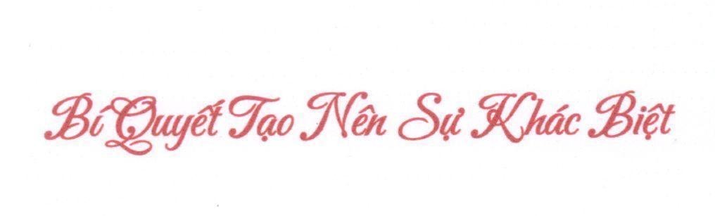 Mẫu nhãn hiệu Bí Quyết Tạo Nên Sự Khác Biệt