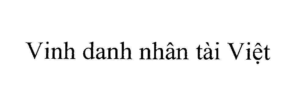 Mẫu nhãn hiệu Vinh danh nhân tài Việt