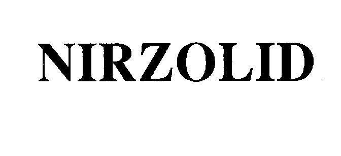 Mẫu nhãn hiệu NIRZOLID