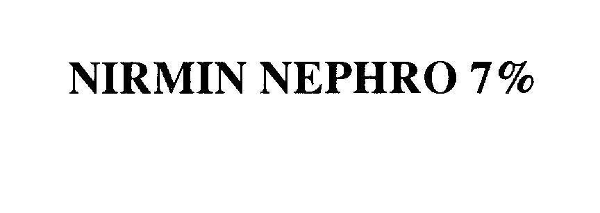 Mẫu nhãn hiệu NIRMIN NEPHRO 7%