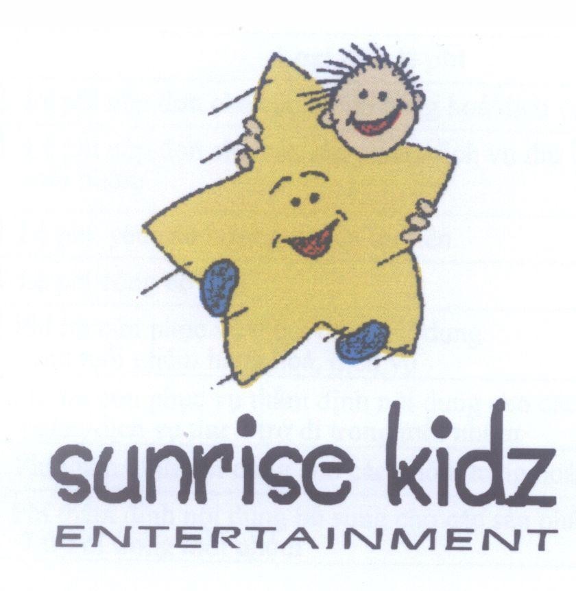Mẫu nhãn hiệu sunrise kidz ENTERTAINMENT