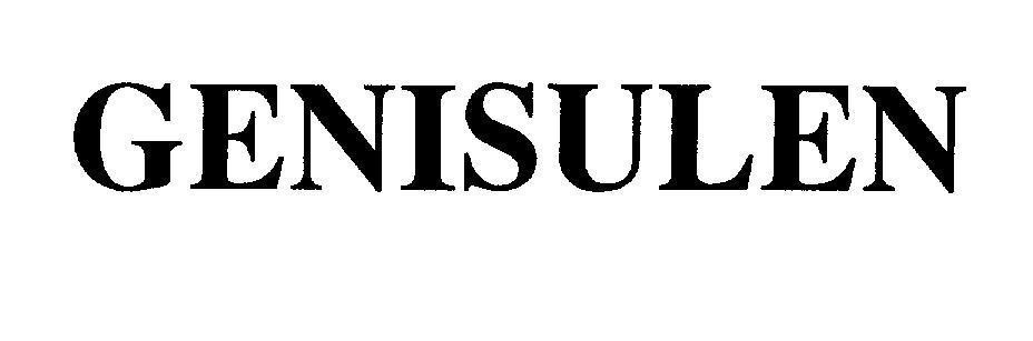 Mẫu nhãn hiệu GENISULEN