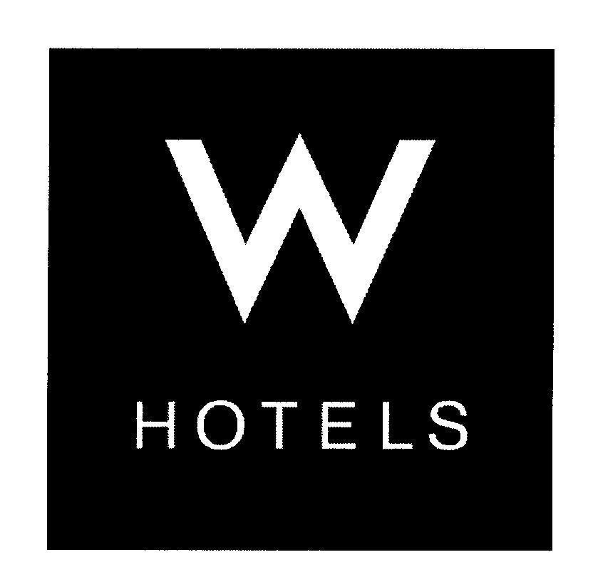 Mẫu nhãn hiệu W HOTELS