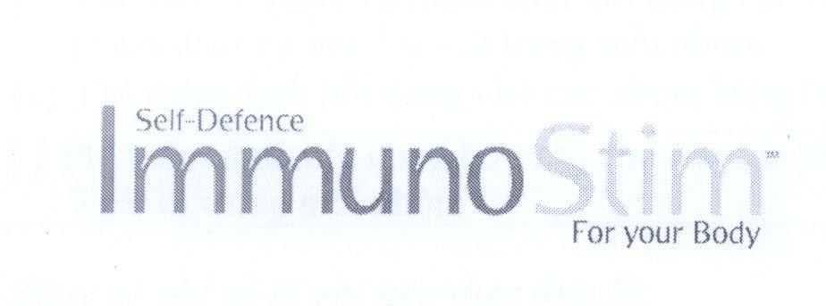 Mẫu nhãn hiệu Immuno Stim For your Body Self - Defence