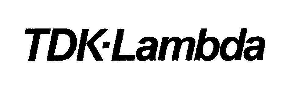 Mẫu nhãn hiệu TDK-Lambda