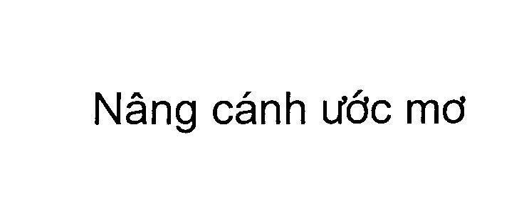 Mẫu nhãn hiệu Nâng cánh ước mơ.