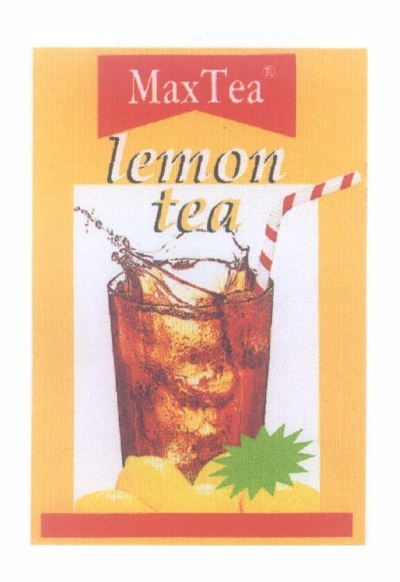 Mẫu nhãn hiệu lemon tea MaxTea