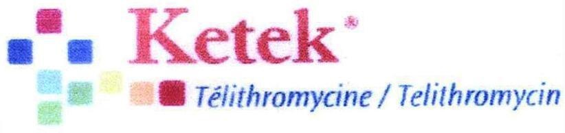 Mẫu nhãn hiệu Ketek Télithromycine/Telithromycin