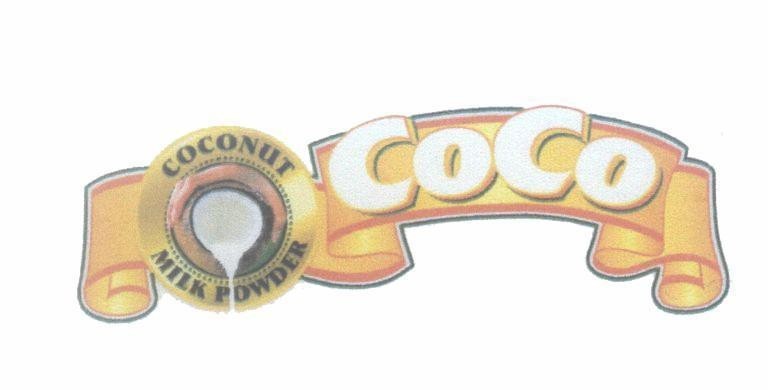 Mẫu nhãn hiệu COCONUT CoCo MILK POWDER