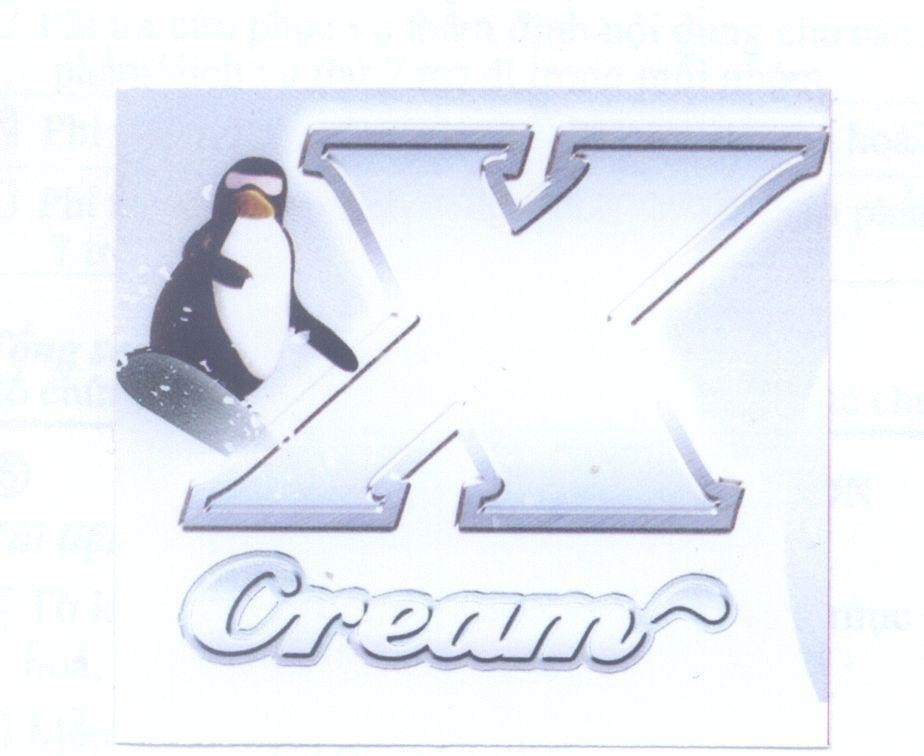 Mẫu nhãn hiệu X Cream