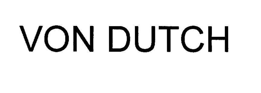 Mẫu nhãn hiệu VON DUTCH
