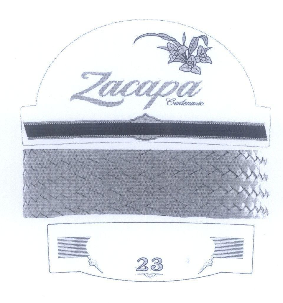 Mẫu nhãn hiệu Zacapa Centenario 23