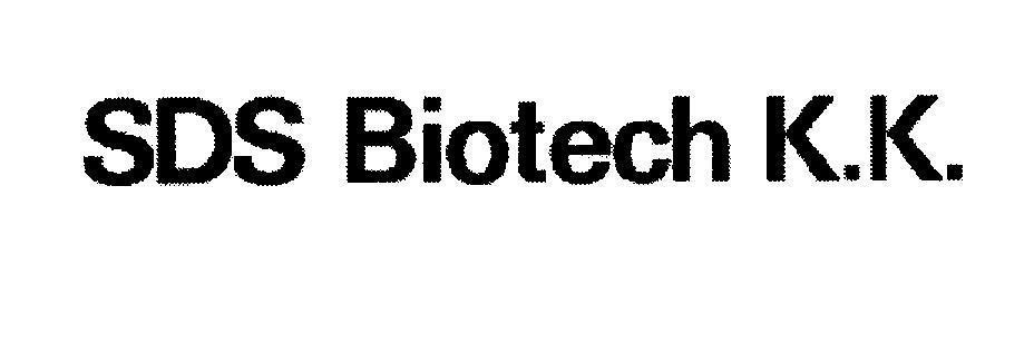 Mẫu nhãn hiệu SDS Biotech K.K.