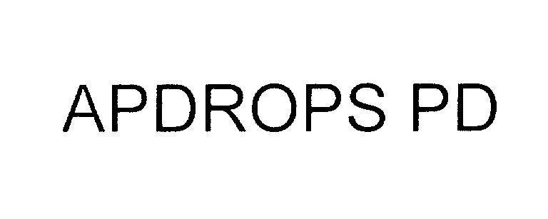 Mẫu nhãn hiệu APDROPS PD
