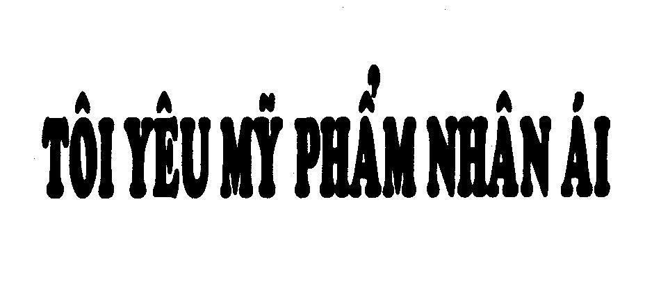 Mẫu nhãn hiệu Tôi yêu mỹ phẩm Nhân ái