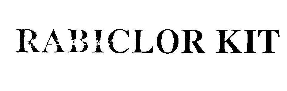 Mẫu nhãn hiệu RABICLOR KIT