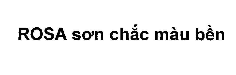 Mẫu nhãn hiệu ROSA sơn chắc màu bền