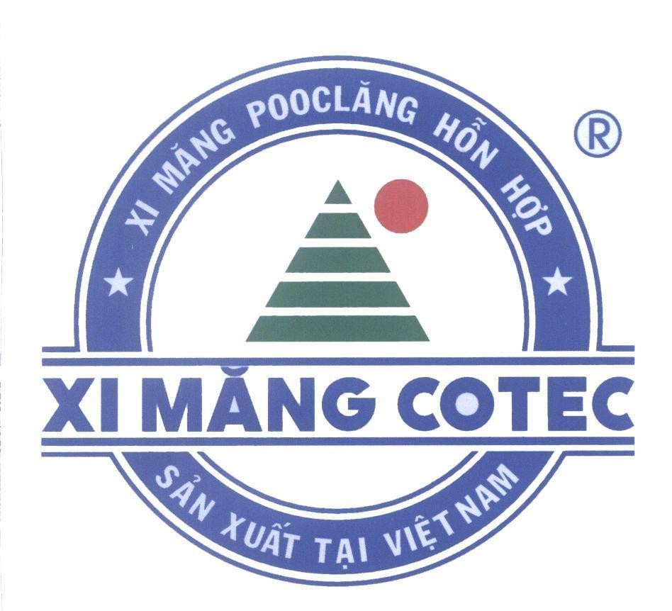 Mẫu nhãn hiệu Xi Măng COTEC Xi Măng PoocLăng Hỗn Hợp Sản Xuất Tại Việt Nam