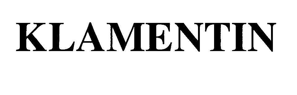 Mẫu nhãn hiệu KLAMENTIN