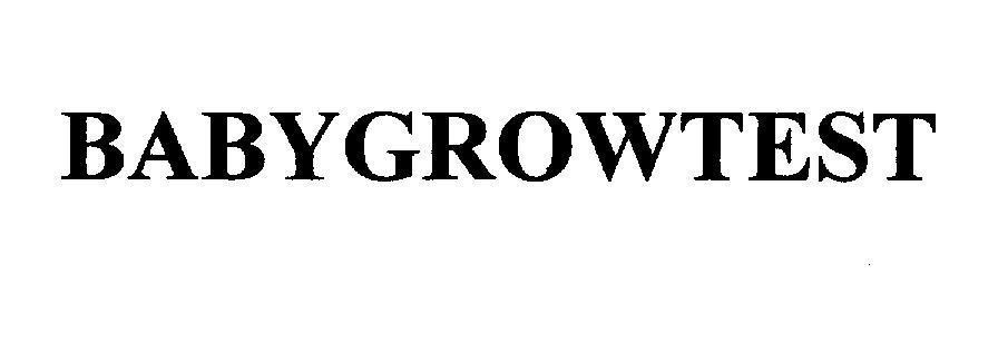 Mẫu nhãn hiệu BABYGROWTEST
