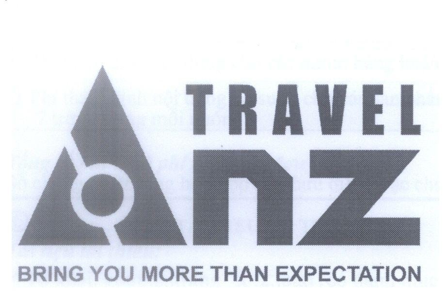 Mẫu nhãn hiệu Anz TRAVEL BRING YOU MORE THAN EXPECTATION