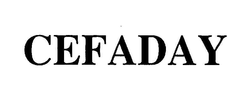 Mẫu nhãn hiệu CEFADAY