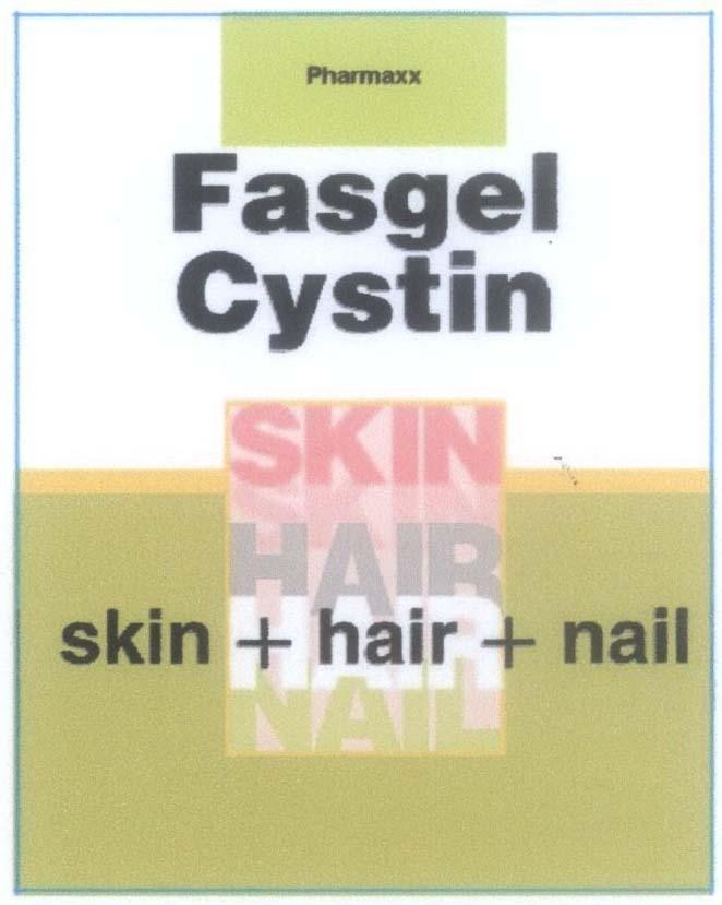 Mẫu nhãn hiệu Pharmaxx Fasgel Cystin SKIN + HAIR + NAIL