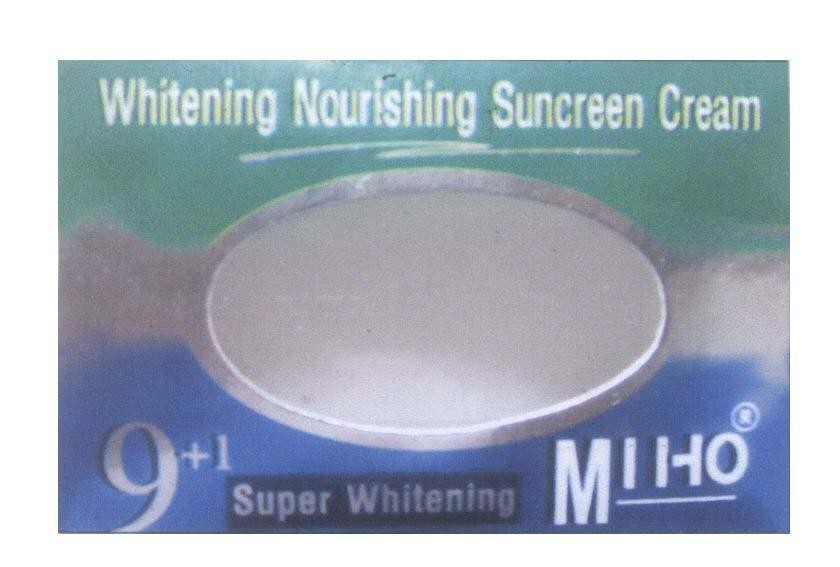 Mẫu nhãn hiệu MIHO Whitening Nourishing Suncreen Cream 9+1 Super Whitening