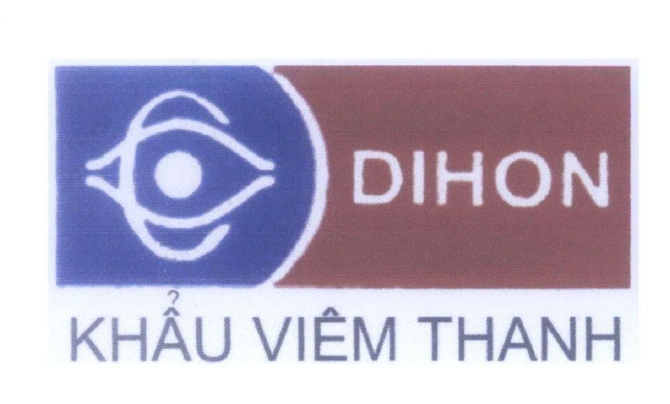 Mẫu nhãn hiệu DIHON Khẩu Viêm Thanh