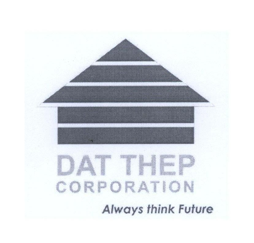 Mẫu nhãn hiệu DAT THEP CORPORATION Always think Future