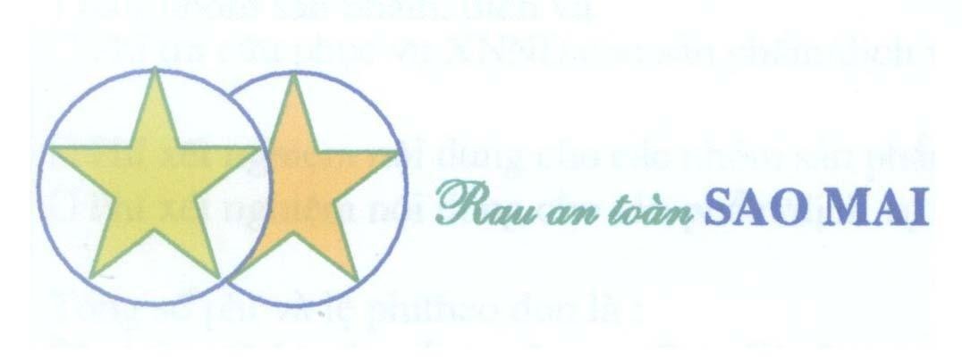 Mẫu nhãn hiệu Rau an toàn SAO MAI