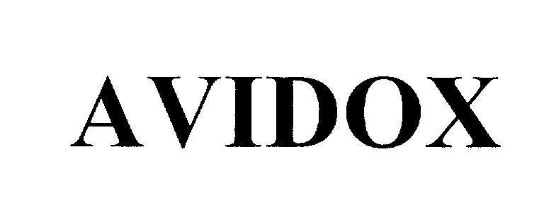 Mẫu nhãn hiệu AVIDOX