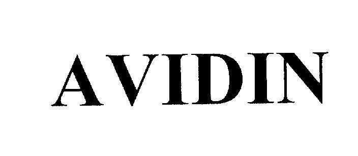 Mẫu nhãn hiệu AVIDIN