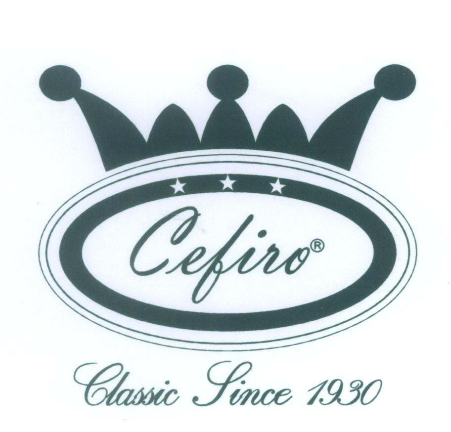 Mẫu nhãn hiệu Cefiro Classic Since 1930