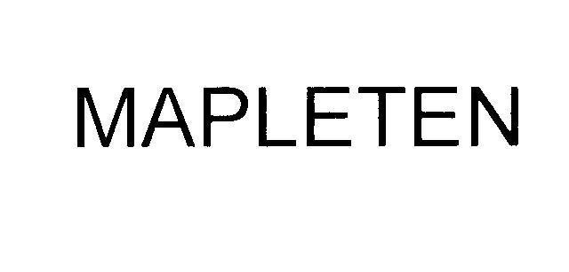 Mẫu nhãn hiệu MAPLETEN