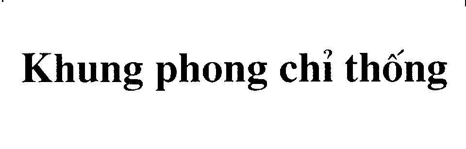 Mẫu nhãn hiệu Khung phong chỉ thống