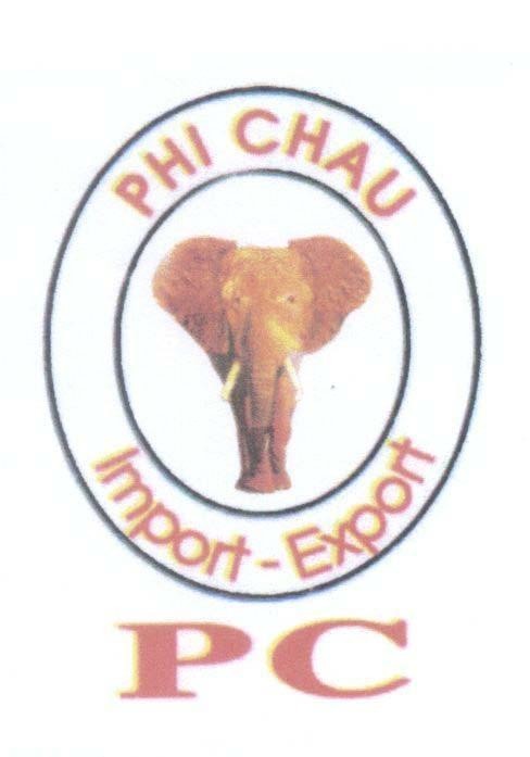 Mẫu nhãn hiệu PHI CHAU Import - Export PC
