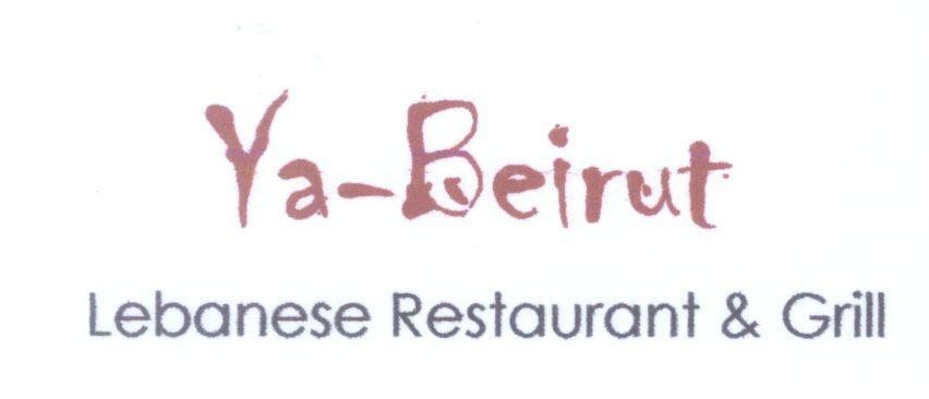 Mẫu nhãn hiệu Ya - Beirut Lebanese Restaurant & Grill