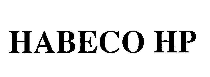 Mẫu nhãn hiệu HABECO HP