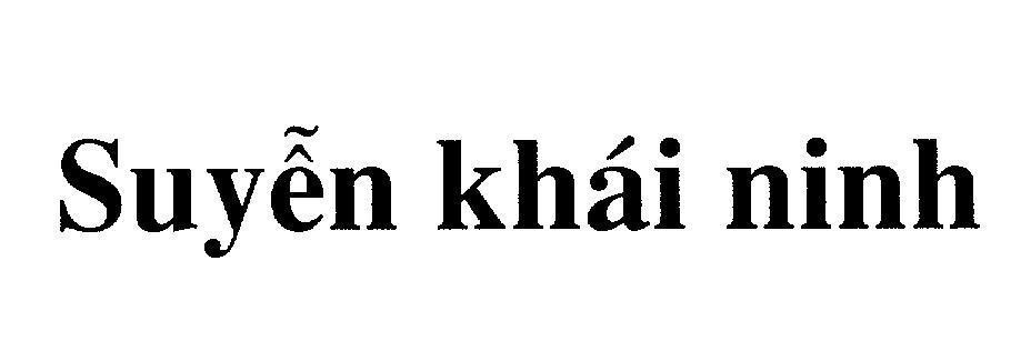Mẫu nhãn hiệu Suyễn khái ninh